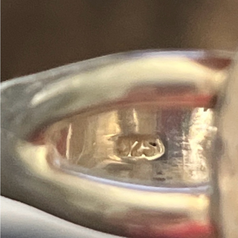JCM 925 Hammered Silver Ring - Picture 3 of 6